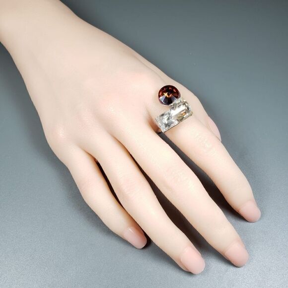 Brand New Top Fashion Silver Ring With Stone - Picture 4 of 6